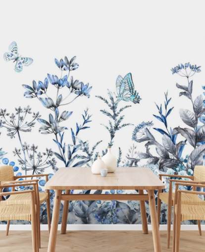 blue and white floral wallpaper blue and white floral wallpaper