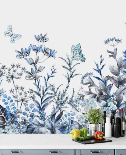 blue and white floral wallpaper blue and white floral wallpaper