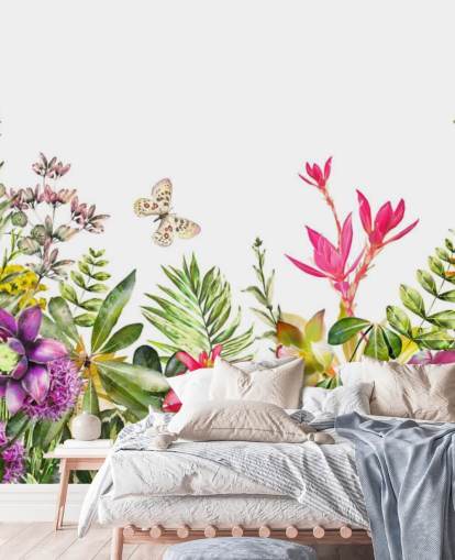 carta da parati con fiori colorati