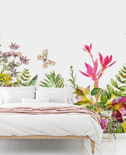 färgglada blomma tapet färgglada blomma tapet