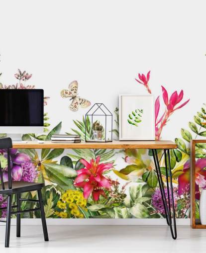 papel pintado flor colorida papel pintado flor colorida