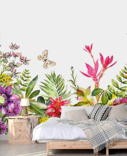 färgglada blomma tapet färgglada blomma tapet
