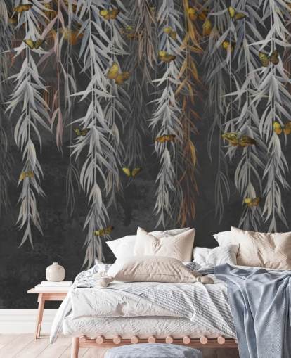 Fondos de dark leaves and butterflies Fondos de dark leaves and butterflies