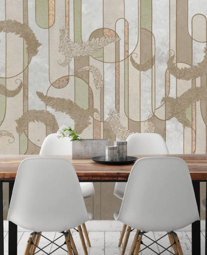 papel pintado art deco marrón neutro papel pintado art deco marrón neutro