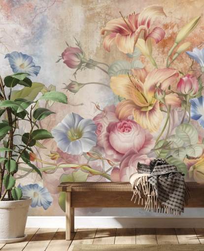 mooie bloem behang
