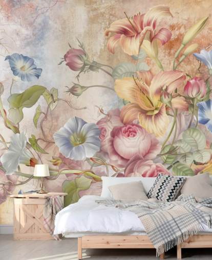 carta da parati con fiori carta da parati con fiori