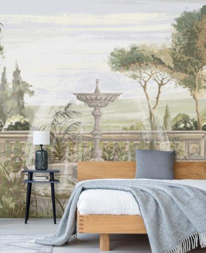 papel de parede sage green garden