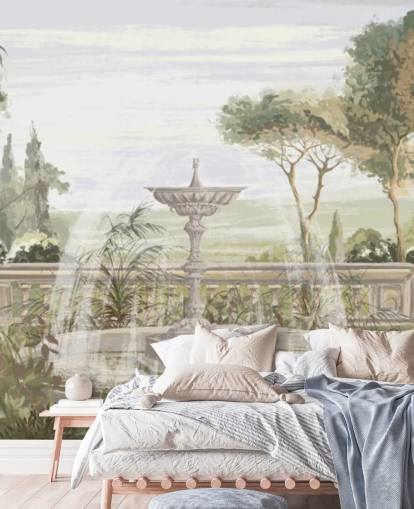 papel de parede sage green garden