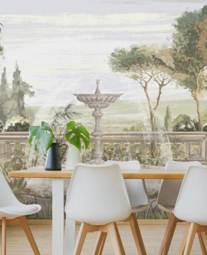 papel de parede sage green garden