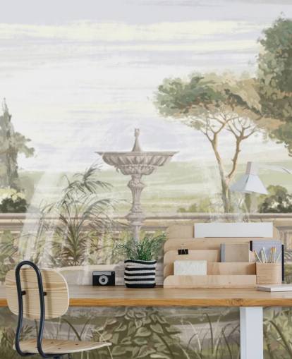 papel de parede sage green garden papel de parede sage green garden