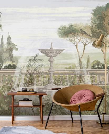 papel de parede sage green garden