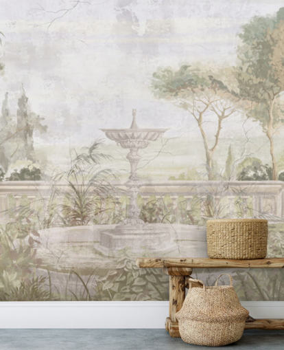 carta da parati verde chiaro con pittura da giardino carta da parati verde chiaro con pittura da giardino