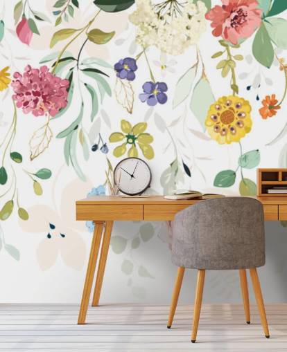 colorful floral wallpaper