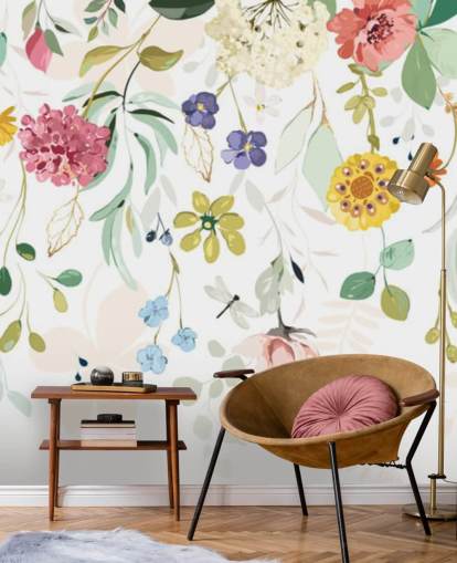 colorful floral wallpaper
