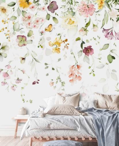 meadow florals wallpaper