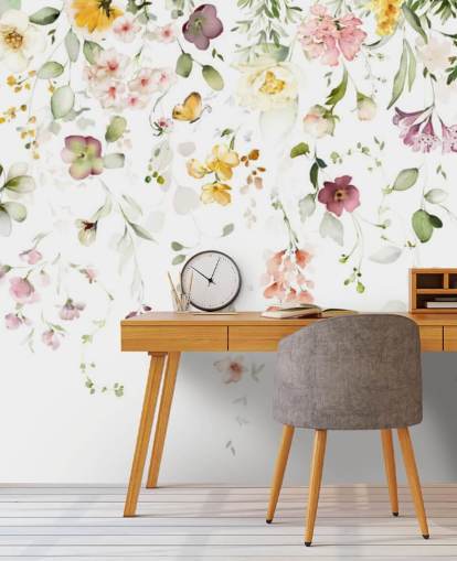 meadow florals wallpaper