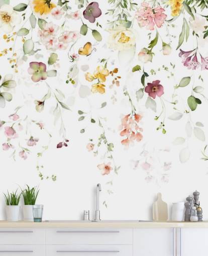 meadow florals wallpaper meadow florals wallpaper