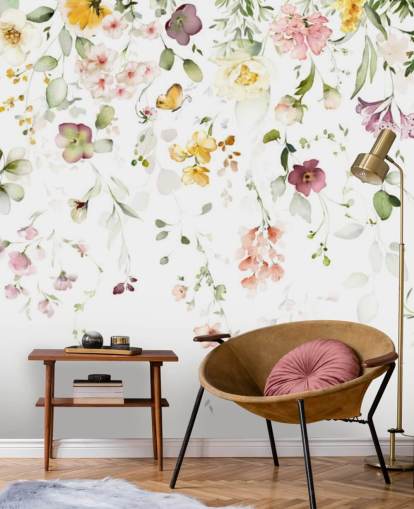 meadow florals wallpaper
