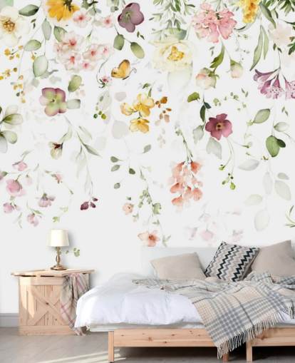 äng blommor tapet