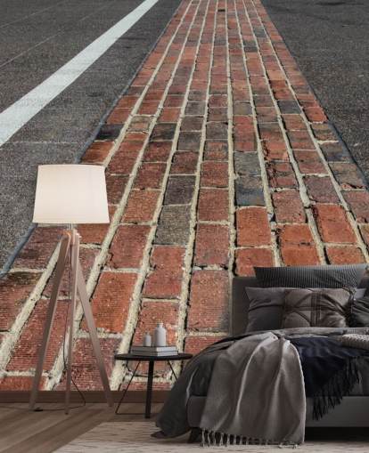 rødt og gråt tilpasseligt amerikansk motorsport tapetmaleri kaldet Kiss the Bricks på Indianapolis Motor Speedway til teenagers soveværelser og kontorer rødt og gråt tilpasseligt amerikansk motorsport tapetmaleri kaldet Kiss the Bricks på Indianapolis Motor Speedway til teenagers soveværelser og kontorer