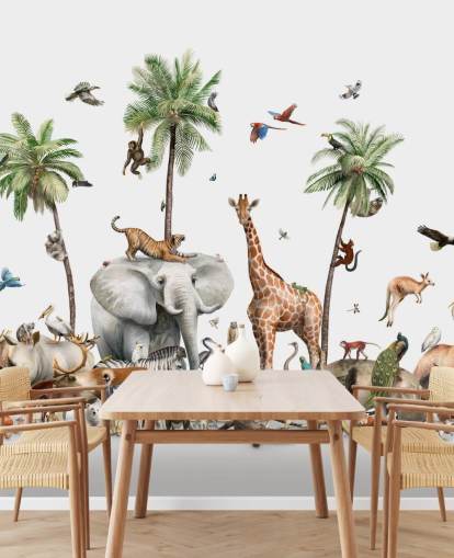 wild animals under palm trees wallpaper wild animals under palm trees wallpaper