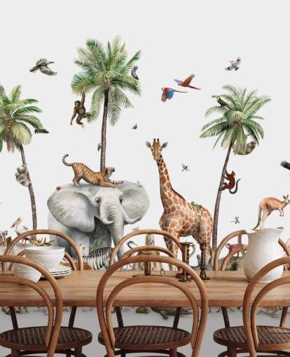 fondo de pantalla de animales salvajes bajo palmeras fondo de pantalla de animales salvajes bajo palmeras