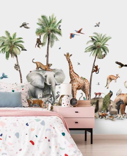 wild animals under palm trees wallpaper wild animals under palm trees wallpaper