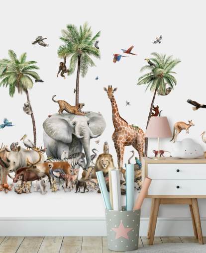 wild animals under palm trees wallpaper wild animals under palm trees wallpaper