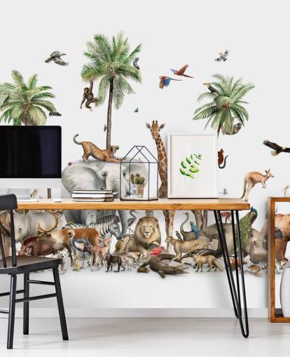 wild animals under palm trees wallpaper wild animals under palm trees wallpaper