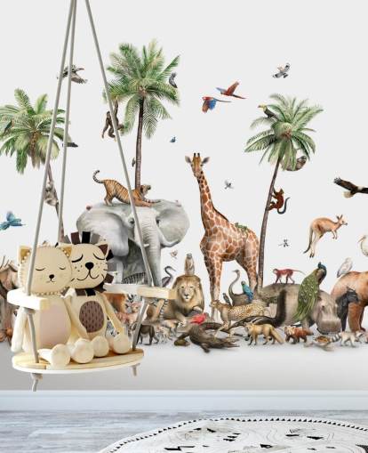 wild animals under palm trees wallpaper wild animals under palm trees wallpaper