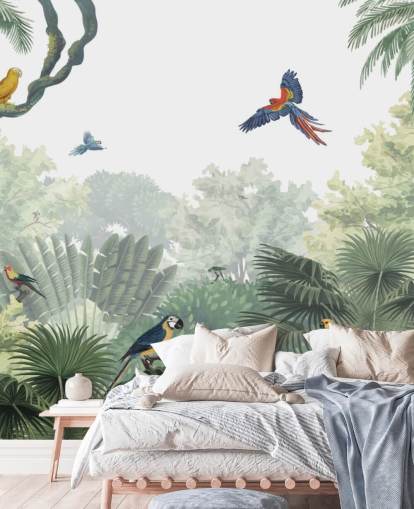 fondo de pantalla de loros de la selva tropical fondo de pantalla de loros de la selva tropical