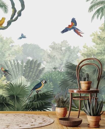 tropical jungle parrot wallpaper tropical jungle parrot wallpaper