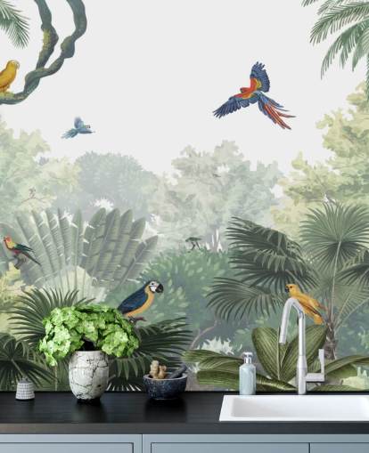 fondo de pantalla de loros de la selva tropical fondo de pantalla de loros de la selva tropical