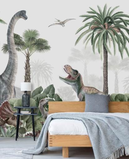 dinosaurukset viidakossa tapetti