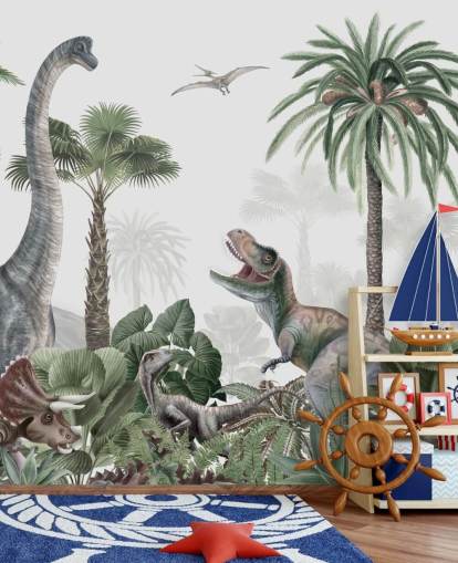 dinosaures dans la jungle fond d'écran dinosaures dans la jungle fond d'écran