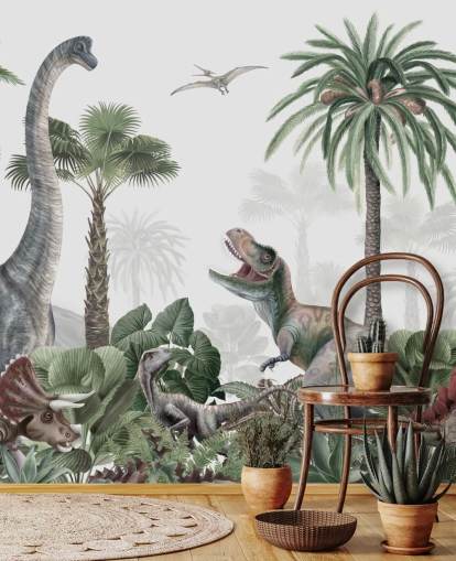 dinosaurer i jungelen tapet dinosaurer i jungelen tapet