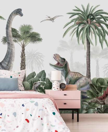 dinosaurukset viidakossa tapetti