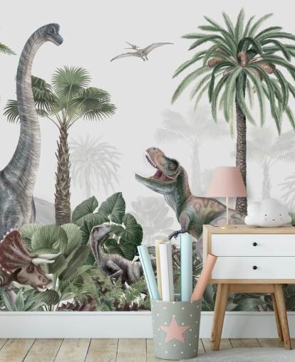 dinosaurukset viidakossa tapetti dinosaurukset viidakossa tapetti