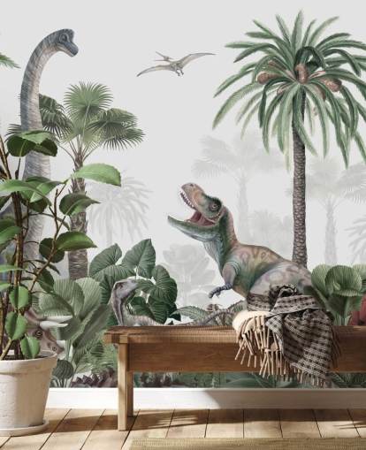 dinosaurer i jungelen tapet dinosaurer i jungelen tapet