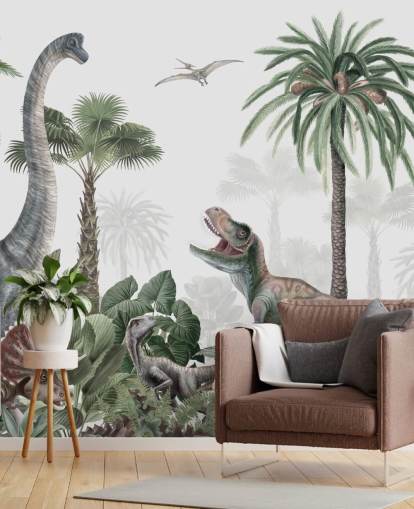 dinosaurukset viidakossa tapetti dinosaurukset viidakossa tapetti