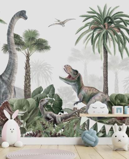 papel de parede dinossauros na selva