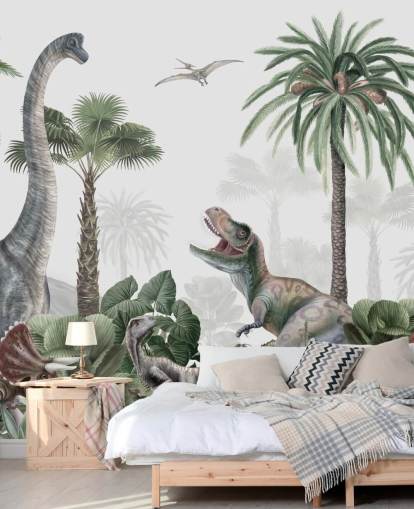 dinosaurs in jungle wallpaper dinosaurs in jungle wallpaper