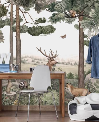  fondo de pantalla de animales del bosque en el bosque 