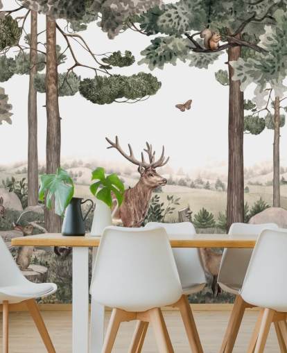  fondo de pantalla de animales del bosque en el bosque 