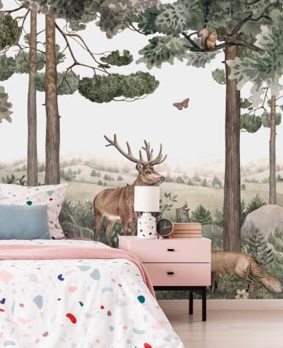  fondo de pantalla de animales del bosque en el bosque 