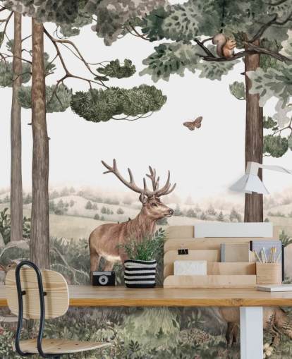  fondo de pantalla de animales del bosque en el bosque 