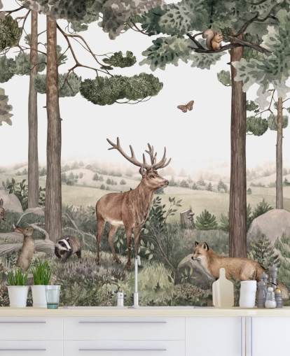  fondo de pantalla de animales del bosque en el bosque 