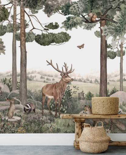  fondo de pantalla de animales del bosque en el bosque 