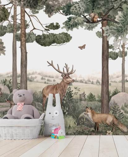  fondo de pantalla de animales del bosque en el bosque 