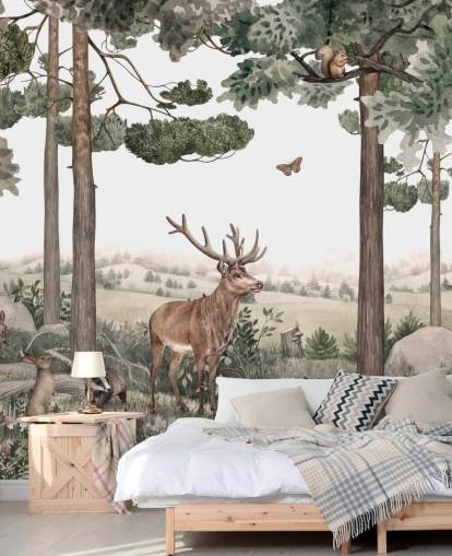  fondo de pantalla de animales del bosque en el bosque 